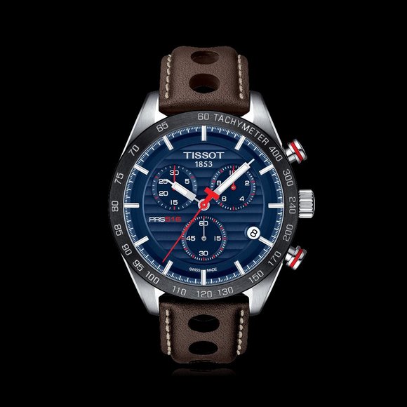 Tissot Mens Blue Face PRS Watch T100.417.16.041.00 - Picture 2 of 3